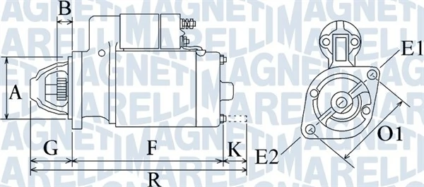 MAGNETI MARELLI 起动机 063720349010