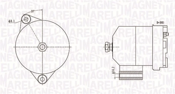 MAGNETI MARELLI Alternatör 063731586010