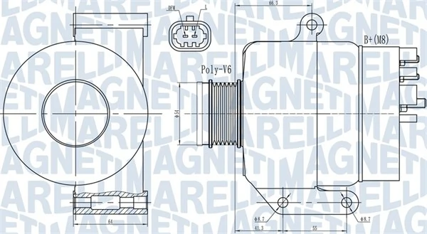 MAGNETI MARELLI Alternatör 063731987010