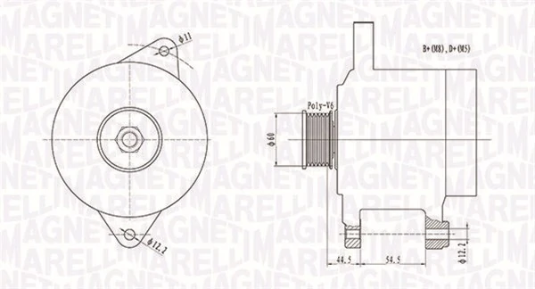 MAGNETI MARELLI 발전기 063731718010