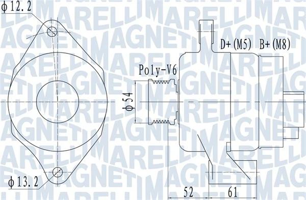 MAGNETI MARELLI Alternatör 063732049010